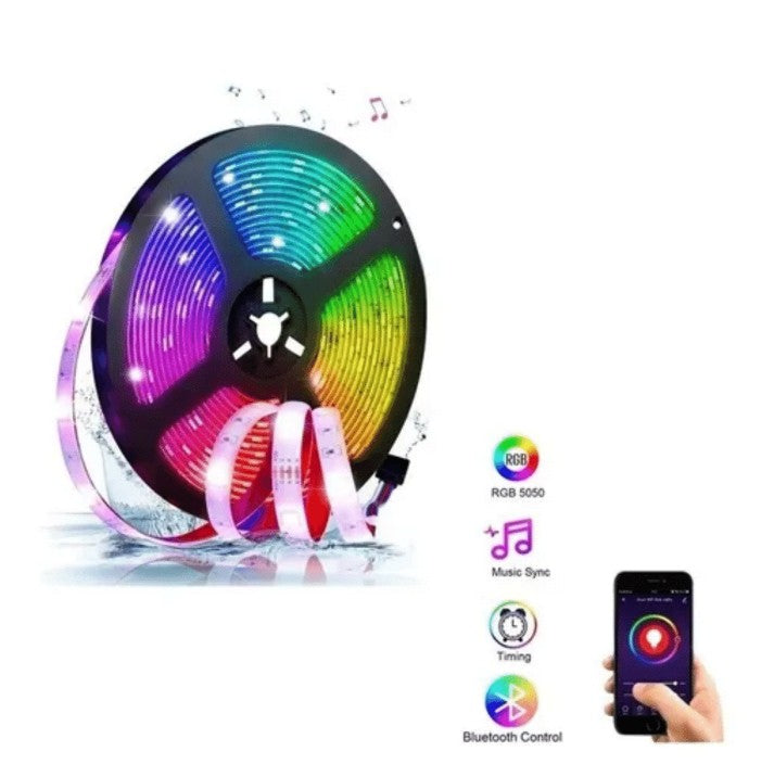 🌈 Luces LED RGB para Habitación – Cinta 5M USB